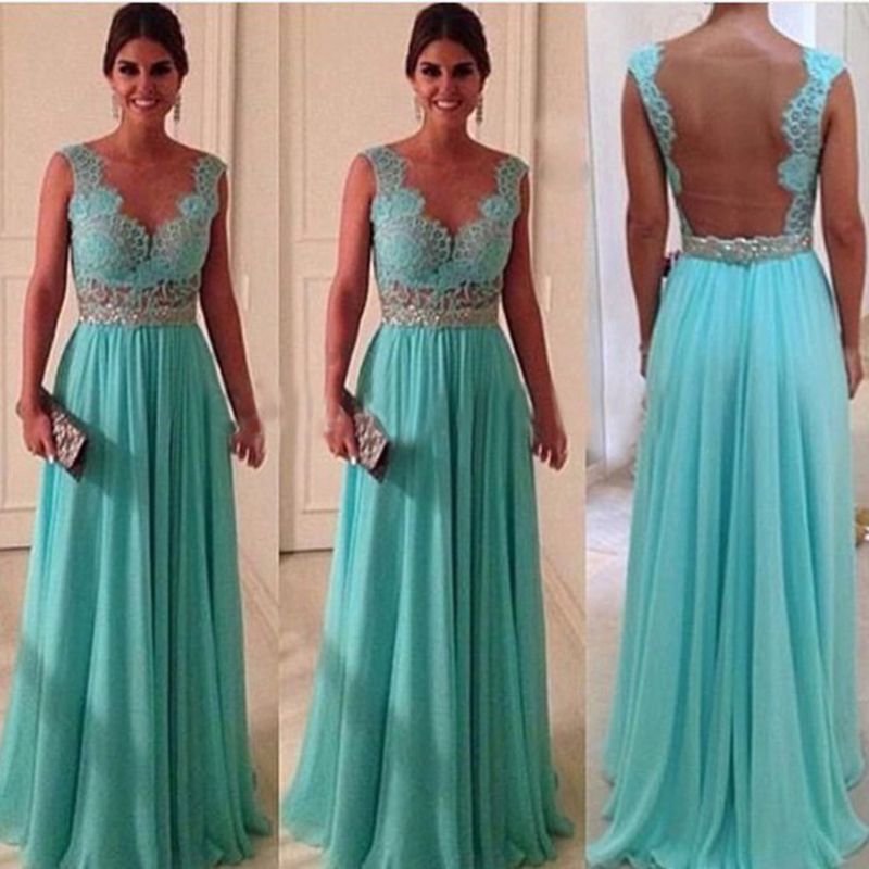 sentido acidente Tempos antigos vestido de formatura azul turquesa longo - paginasdemusica.pt