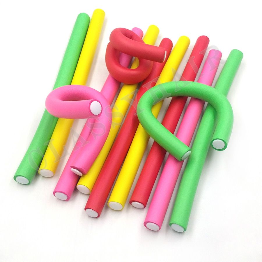 Bendy Twist Hair Curls Tool Pack Soft Foam Hair Roller Curler Bendy