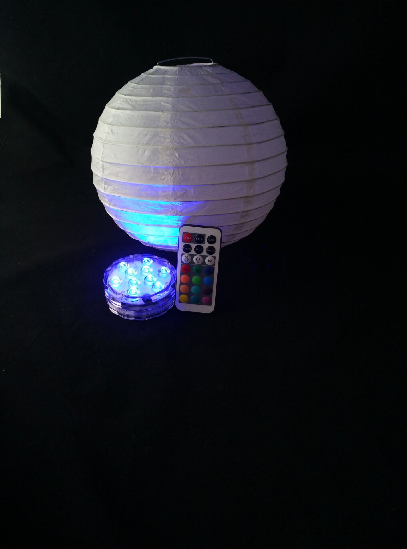 Super Bright High Power LED Under Vase Light Base With Remote