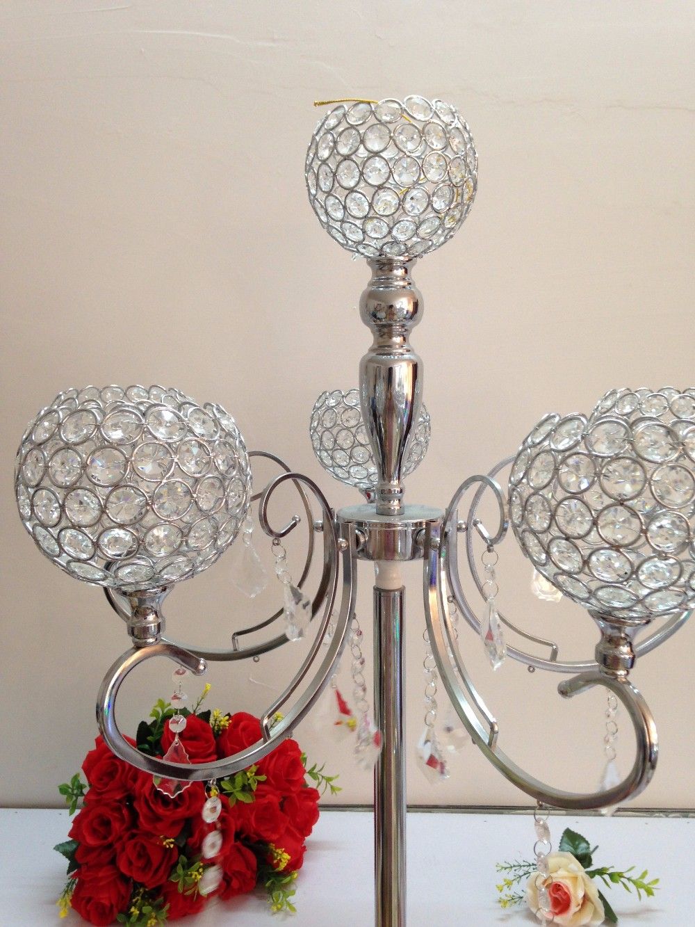 Round Tall Trumpet Glass Vases Wedding Centerpiece From David137, $804.03 | DHgate.Com