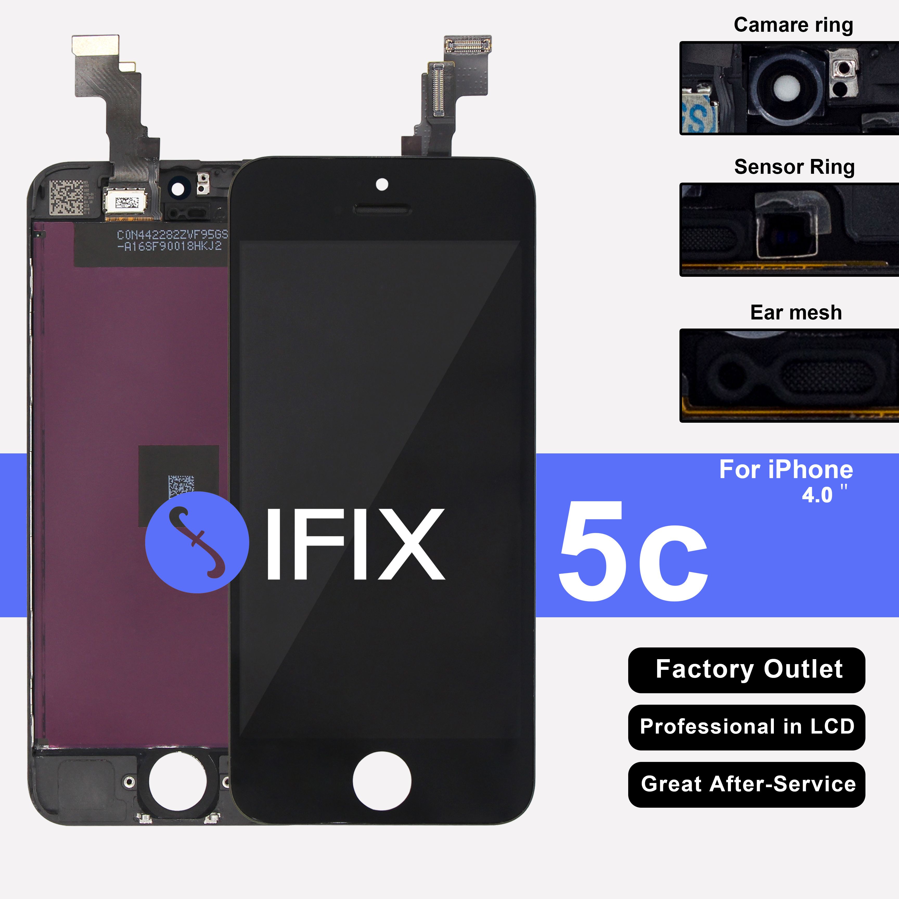 Lcd Reparatur Aaa Kein Totes Pixel Lcd Pantalla Für Iphone 5c Größes Bild ansehen