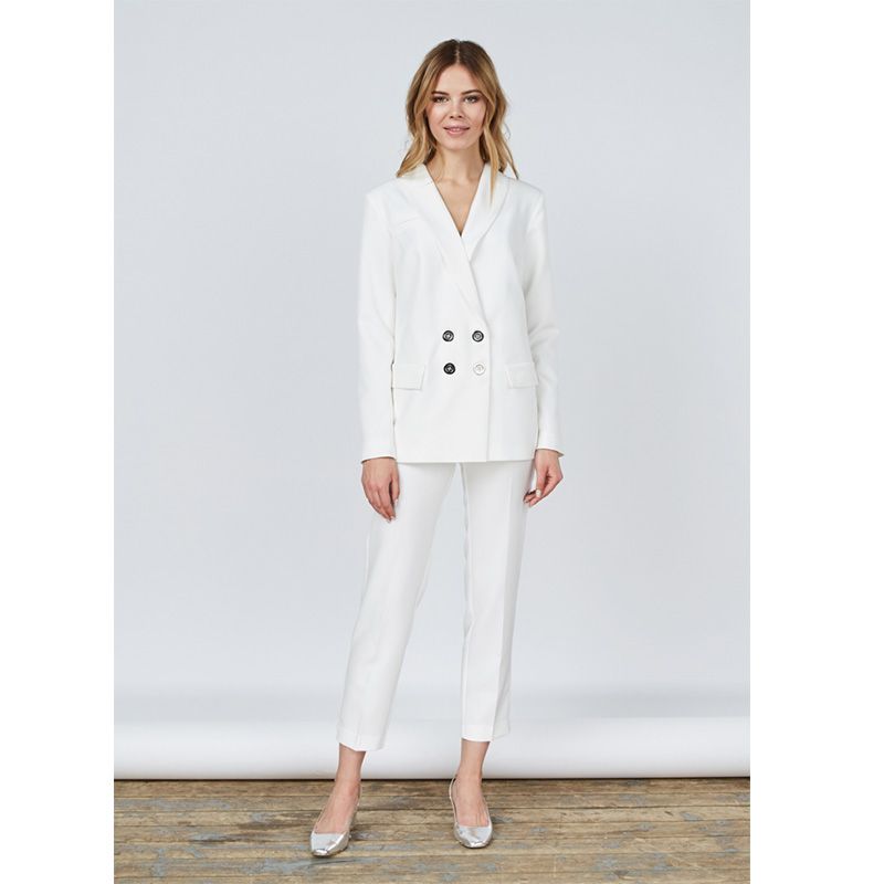 en oferta! Limiguyue coreano de verano blanco fino traje de pantalones de  las mujeres de tobillo de longitud recta harén de talle alto, pantalones de  trabajo de la oficina pantalones k1193 ~
