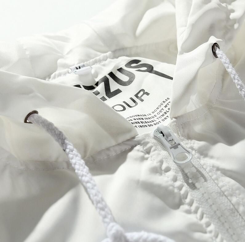 white yeezy windbreaker jacket