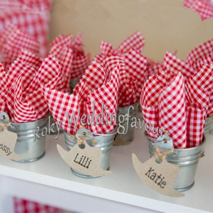 Metal Mini Bucket Cute Tin Pails Mini Tin Pails Birthday Party Favors