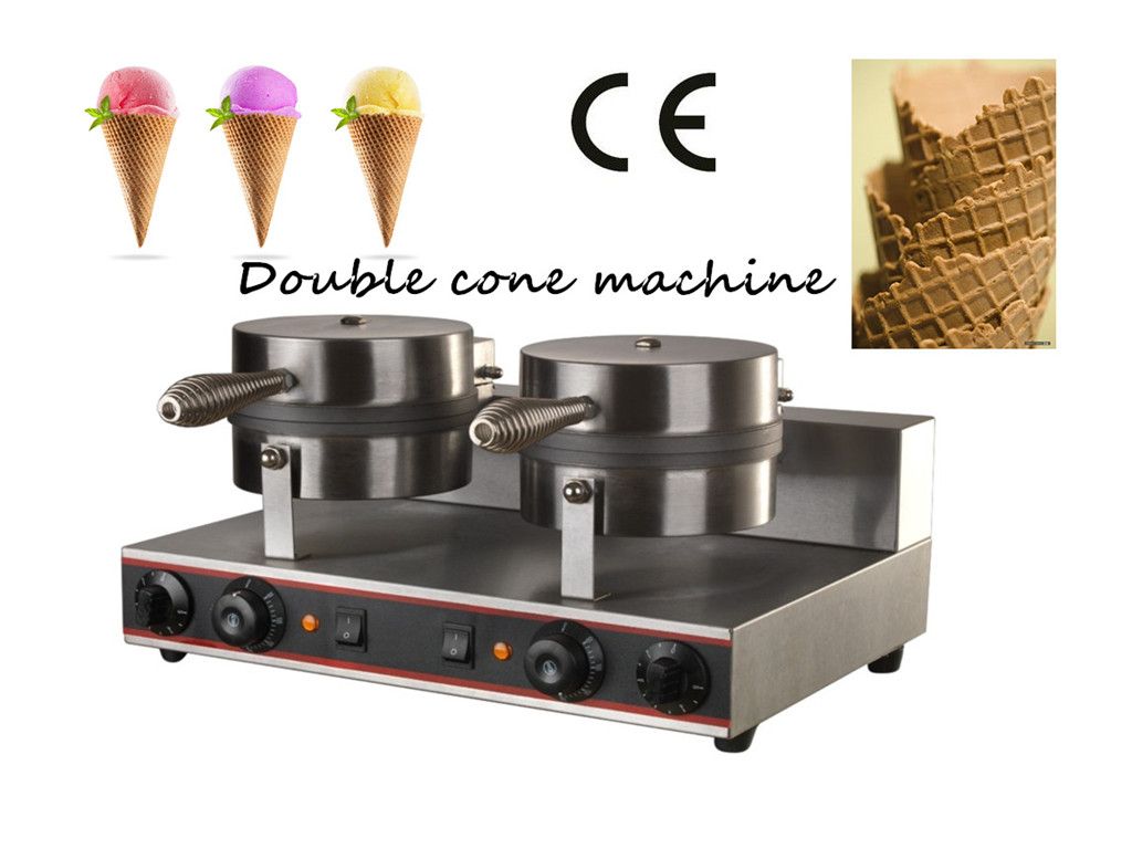 2019 Double Head Ice Cream Cone Making Machine, Ice Cream Cone Mold
