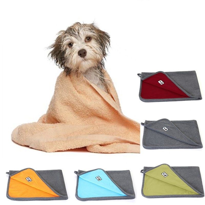 Dog Fleece Warm Dog Clothes Super Absorbent Pet Drying Towel Embroidery