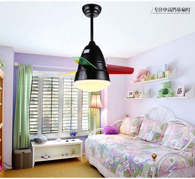 2020 White Children S Room Bedroom Ceiling Fan Light 26 Inch 36