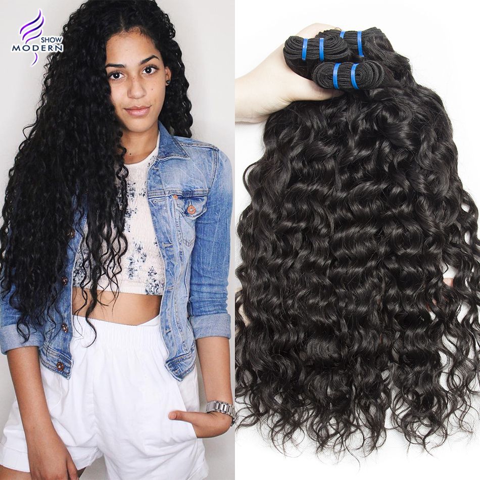 Brazilian Wet And Wavy Hair 4 Bundles Brazilian Water Wave Virgin