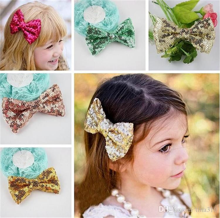New Baby Barrettes New Europe And Cute Girls Children Sequins Hairpin