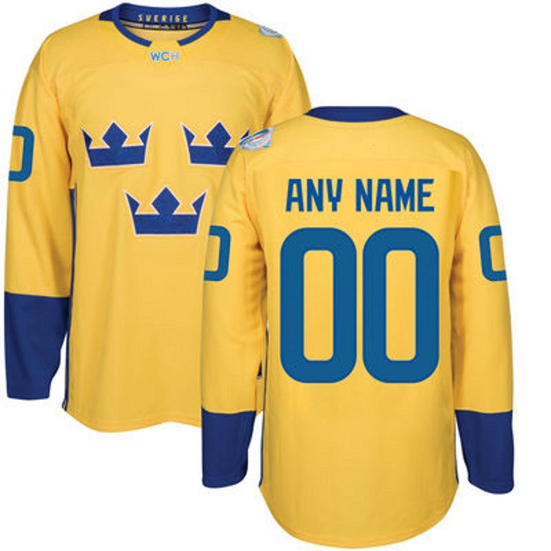 2020 8 Rasmus Dahlin 2016 World Cup Team Sweden Hockey Jerseys Kruger Ekholm Forsberg Stralman