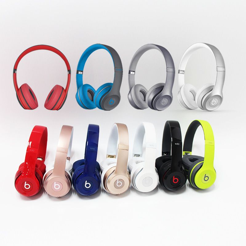 2020 Refurbished Used Wireless Beats SOLO 2 Headphone Active Color Wireless SOLO 2.0 Rose Gold