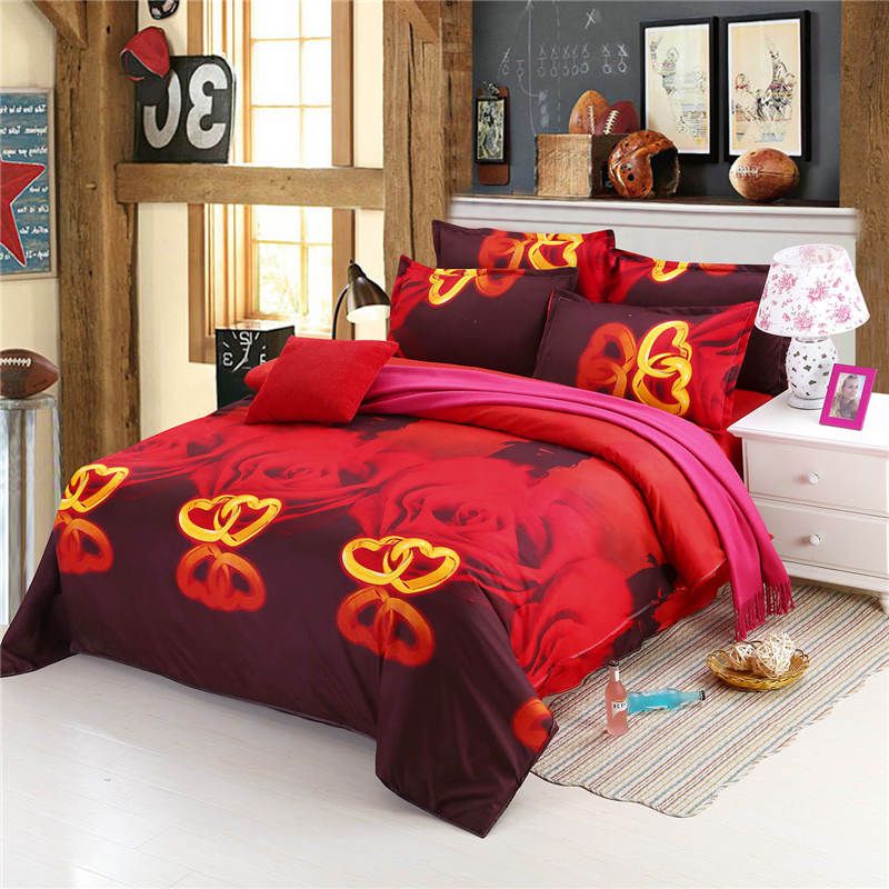 Großhandel Großhandel Luxus 3d Ölgemälde Billige Bettwäsche Set Königin