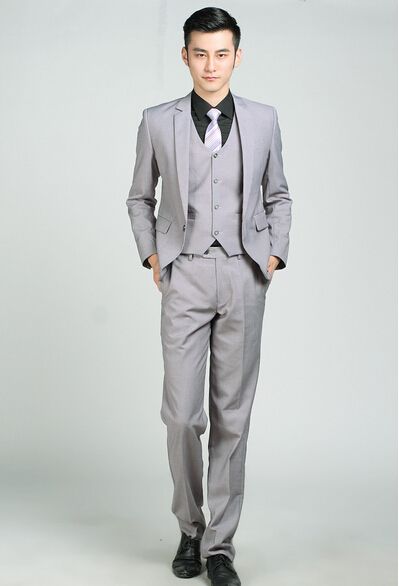 Acquistare Giacca + Pantaloni + Gilet Tre Pezzi Uomini Dello Sposo Vestito  Elegante Sfilata Di Moda Uomo Vestito Sottile Un Grano Di Abito Da Ballo  Fibbia Di Colore Puro Economico | Consegna