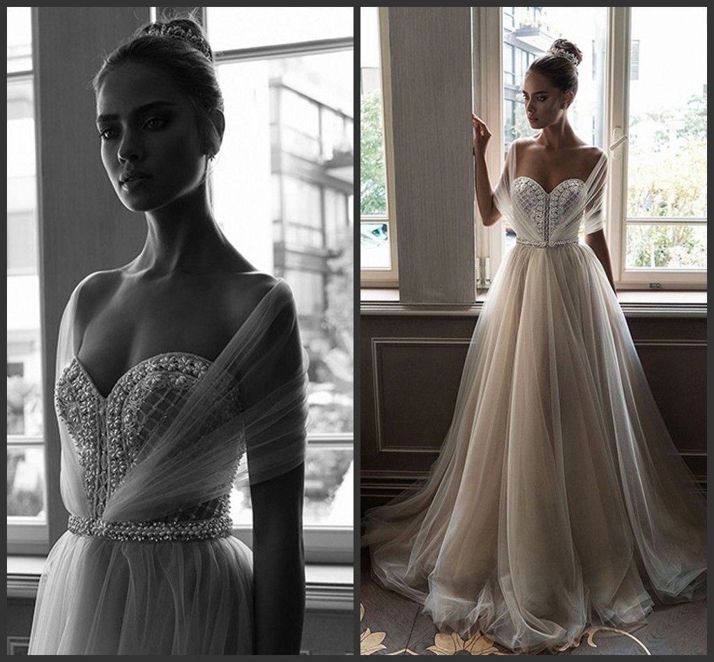 Discount Elihav Sasson Crystal Beach Arabic Wedding Dresses Sweetheart