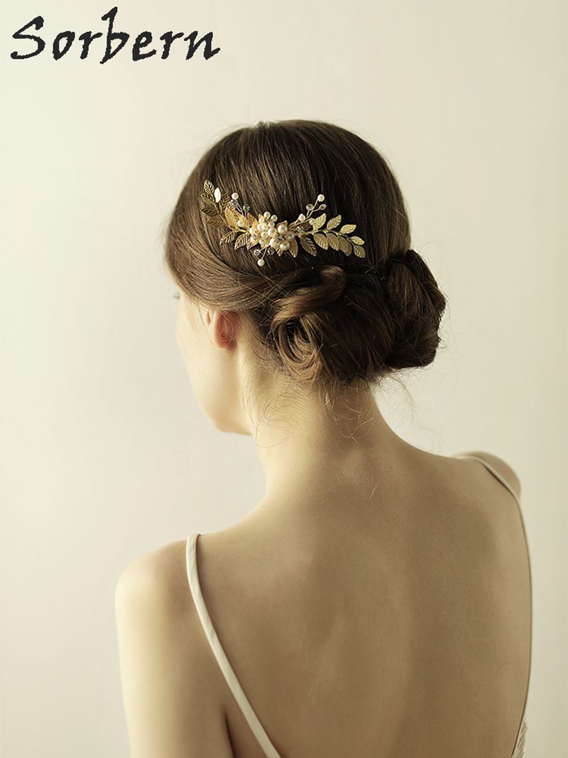 Sorbern Gold Silver Hair Comb Bridal Tiara Wedding Hair