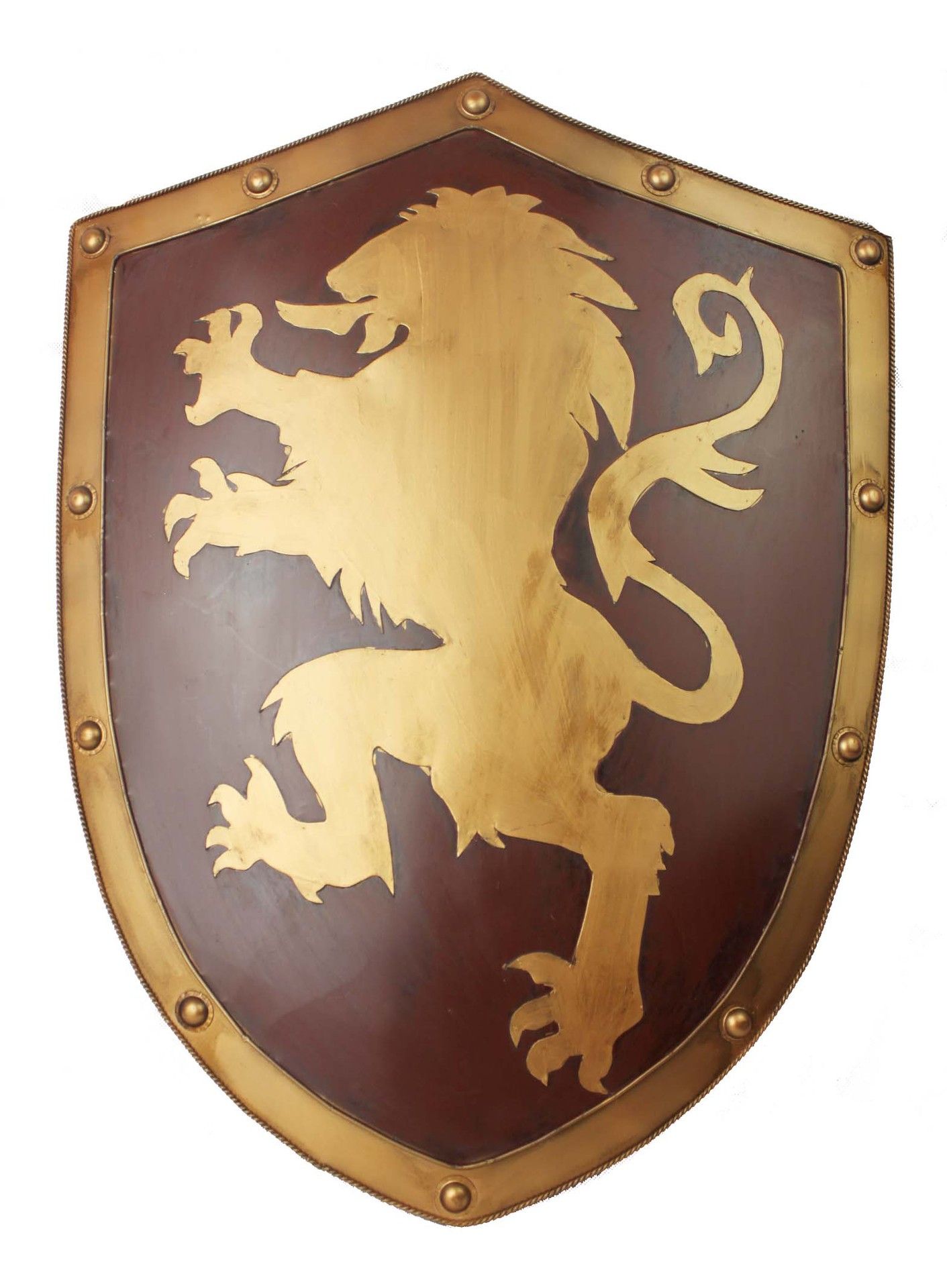 2019 Pure Manual Made Medieval Knight Shield, Lannister Lion Iron