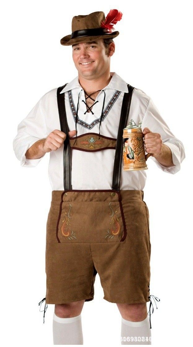 Wholesale-Plus Size Oktoberfest Costumes Lederhosen Men Bavarian ...