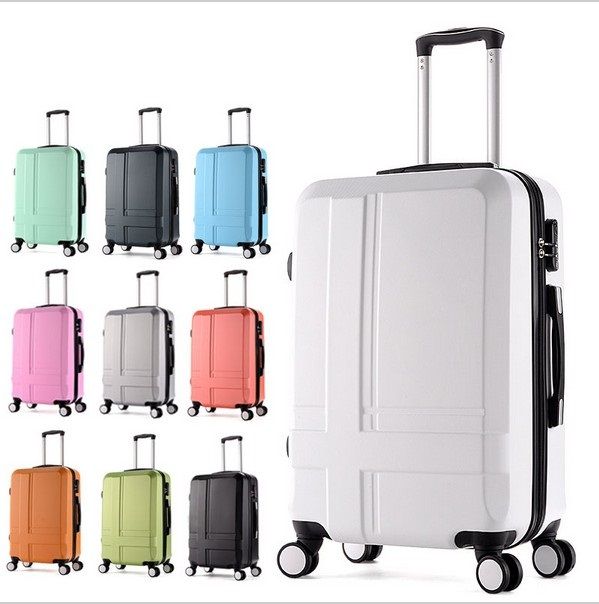 20 Frosted Carry Ons Hardside Luggages Solid Trolley Travel Bags Case ...