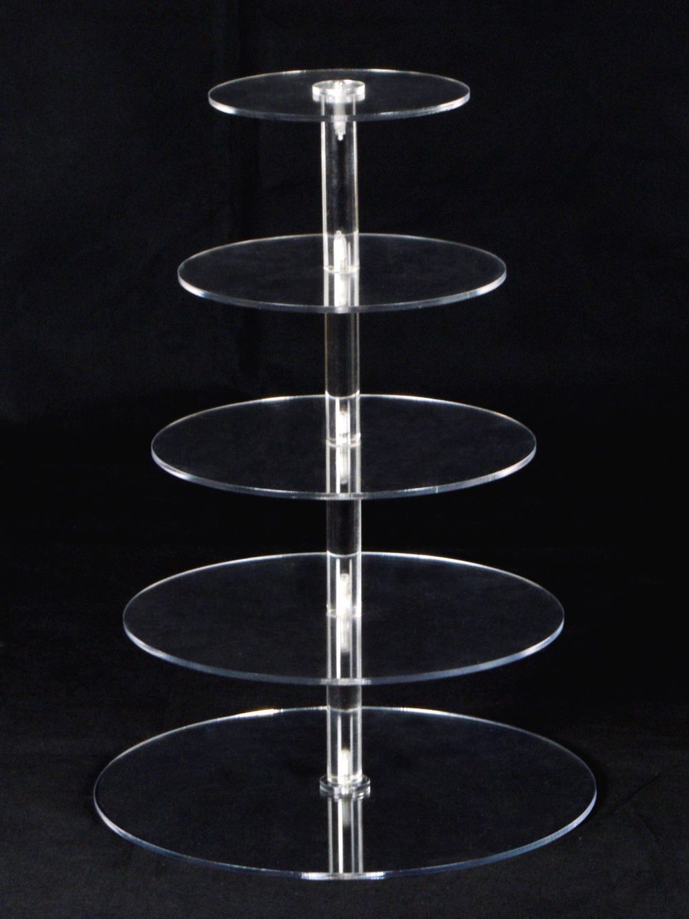 Cupcake Stand Birthday Wedding Display 5 Tiers Crystal Clear Acrylic