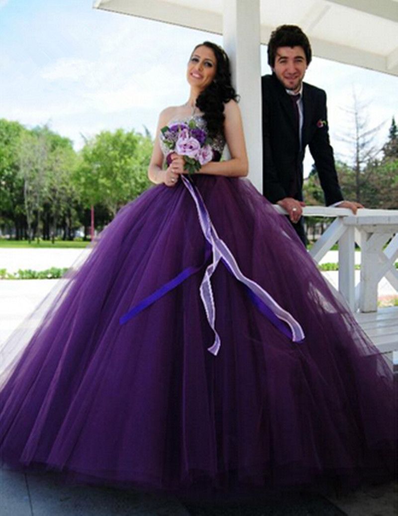 Grosshandel Neue Romantische Prinzessin Lila Brautkleider Ballkleid Tragerlos Perlen Tull Brautkleider Schnuren Kundenspezifische Grosse Von Find My Dress 133 67 Auf De Dhgate Com Dhgate