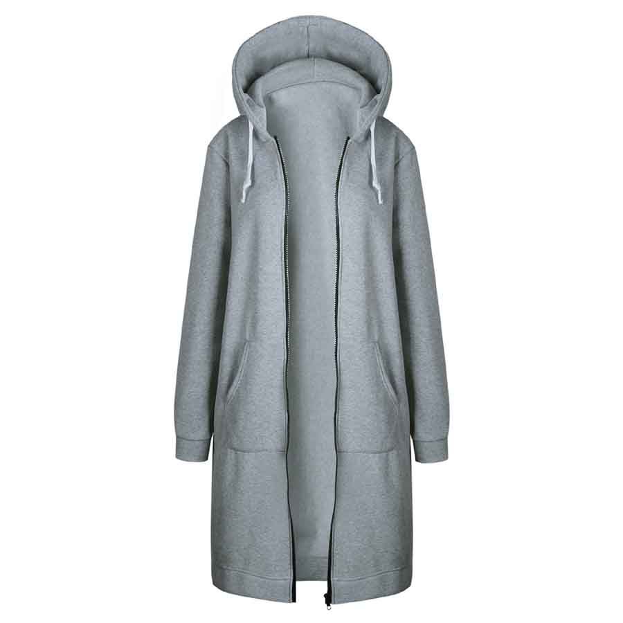 long sweatshirt coat
