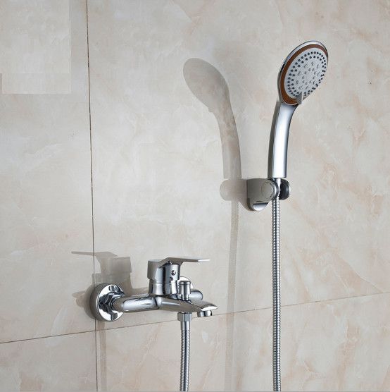Simple Shower Set Bathroom Accessories Brass Main Faucet Booster Three Gear Nozzle Mixing Valve Heads Factory Direct