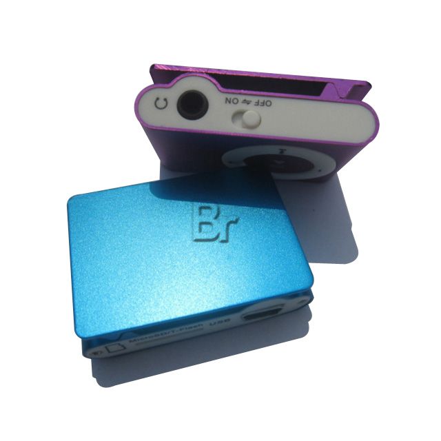 Mp3 Player Metal Clip Mp3 Player No Screen Small Clip MP3 Without Usb Cables TF Card Headset