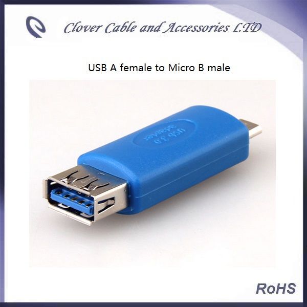 Frete Grátis e Boa qualidade USB 3.0 Tipo A Fêmea para Micro B Adaptador Macho Conversor