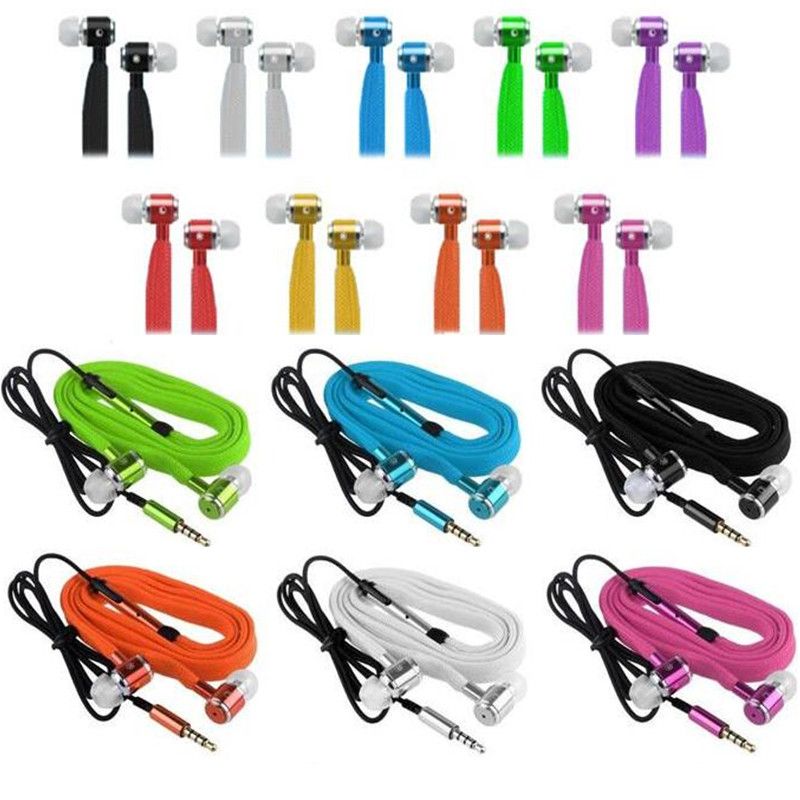 Shoelace Style Earphones 3.5mm In Ear Earbuds Stereo Super Bass