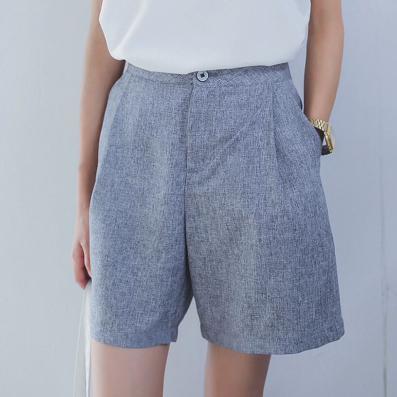 2021 Womens Casual Loose Cotton Linen Shorts Women Summer Shorts From ...