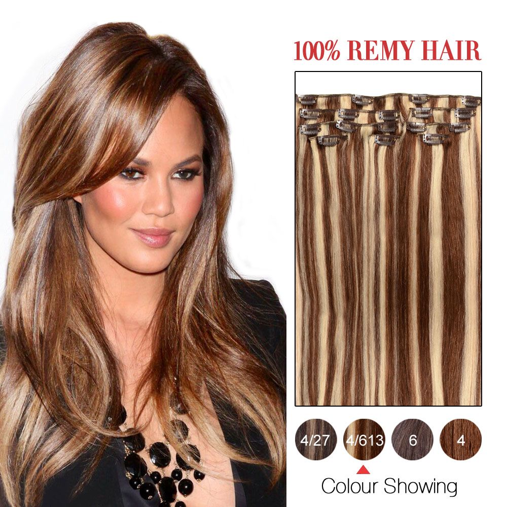 70g 100g Brazilian Hair Clip In Extensions Clip In Brazilian Hair