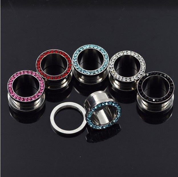 Piercing Diamond Gauges 00 00 Gauges Beautidots Pairs Stainless