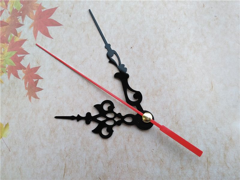 2018 Black Clock Three Hands Clock Arms With Red Second Hand For Diy
