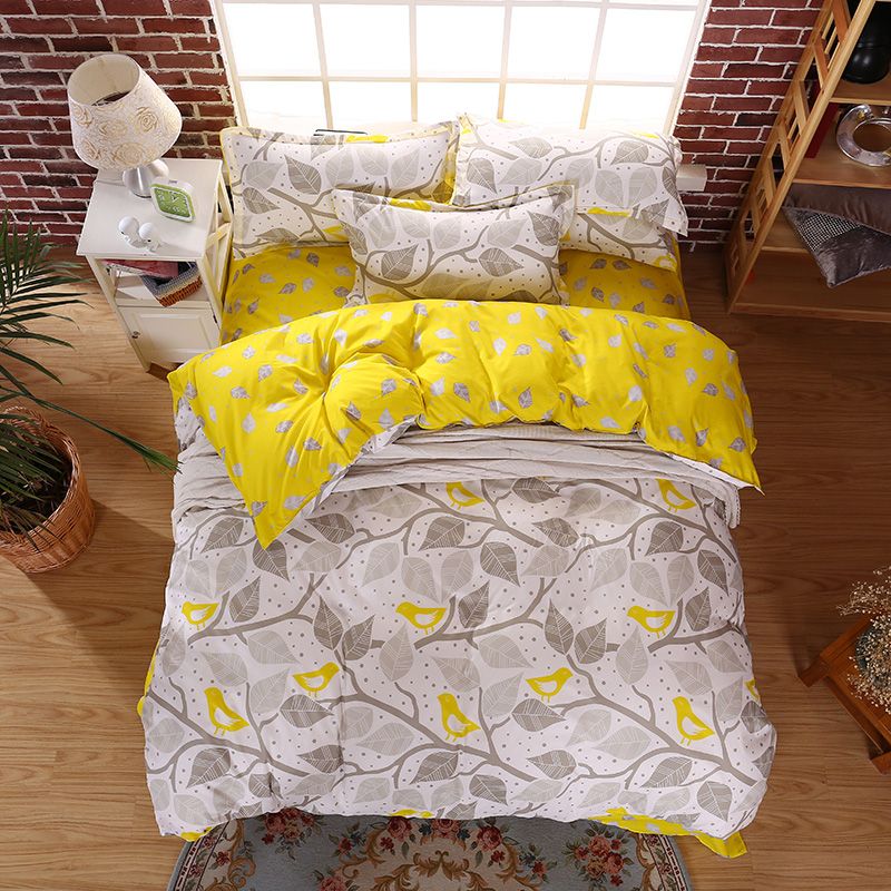 Whole 2018 Summer Cotton Bedding Sets Bird On The Branches Wind Whole 2018 Summer Cotton Bedding Sets Bird On The Branches Wind Bed Sheets Quilt Duvet Cover Pillowcase King Queen Full Twin Fl Beddings