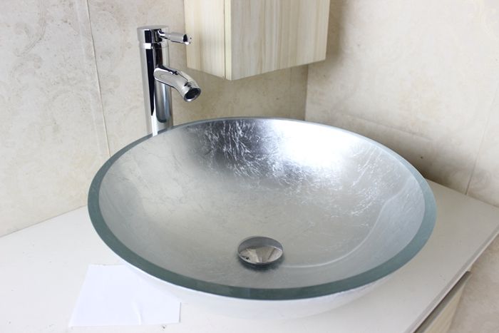 Best Quality Ultra White Glass Toughened Round Washbasin Hand Best Quality Ultra White Glass Toughened Round Washbasin Hand Painted Art Bathroom Basin Flat Top Faucet N 783 At