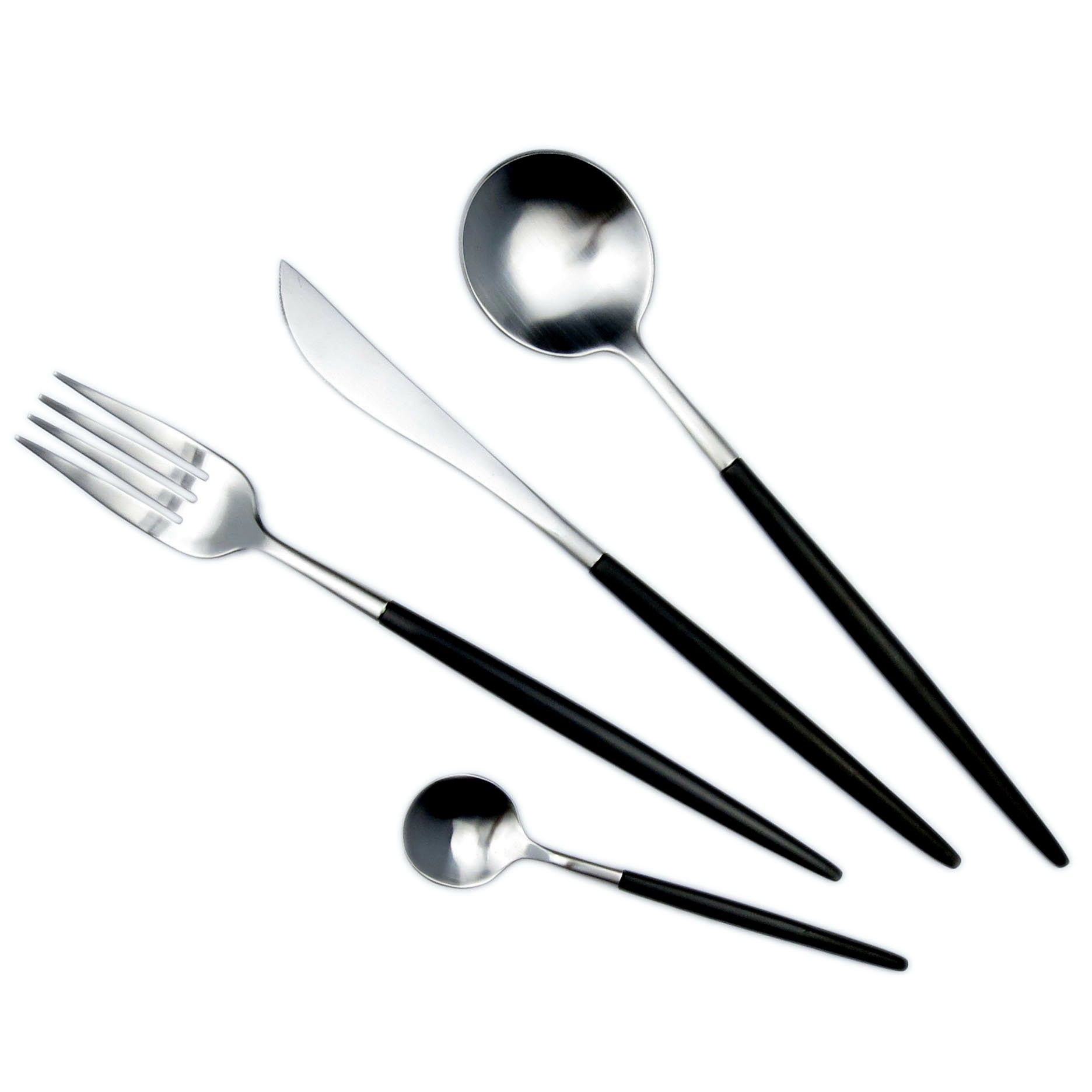 Black Handle Flatware