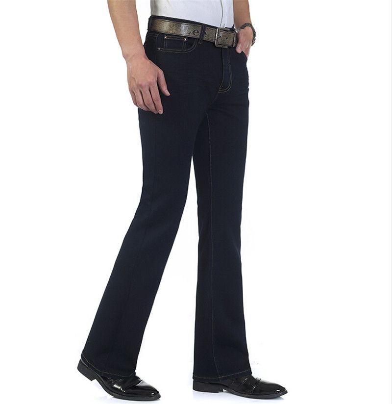 2018 wholesale mens blue black jeans plus size 26 to 36 jeane flare size 26 jeans