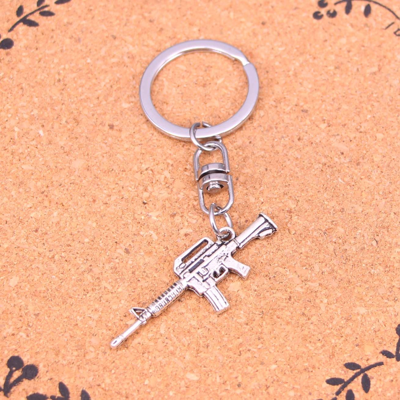 New Arrival Novelty Souvenir Metal Machine Gun Assault Rifle Key Chains