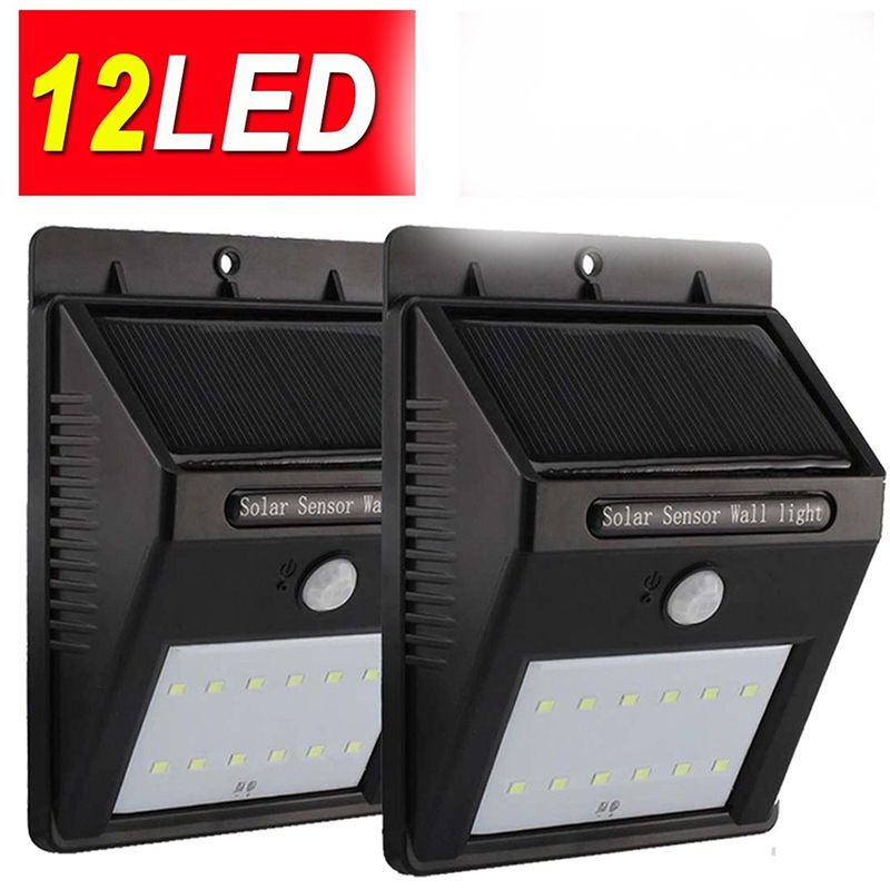 Led Solar Light Waterproof Outdoor Garden 12 Street Lamp Led Solar Light Waterproof Outdoor Garden 12 Street Lamp Wall Pir Motion Sensor Lights
