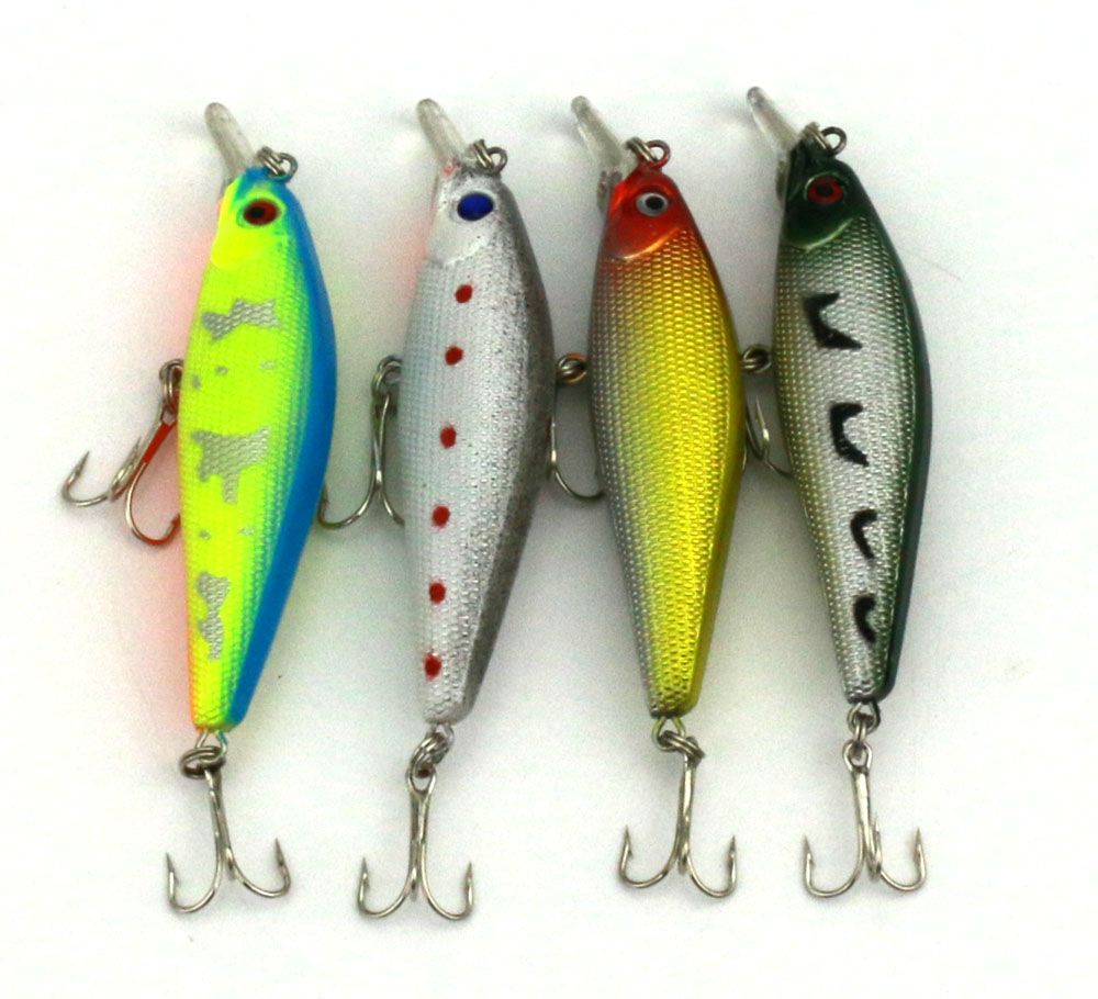 2021 HENGJIA Fishing Lures Minnow 8.5CM 10.3G 6 Hooks Hard Bait Diving Depth Two Hooks Pesca