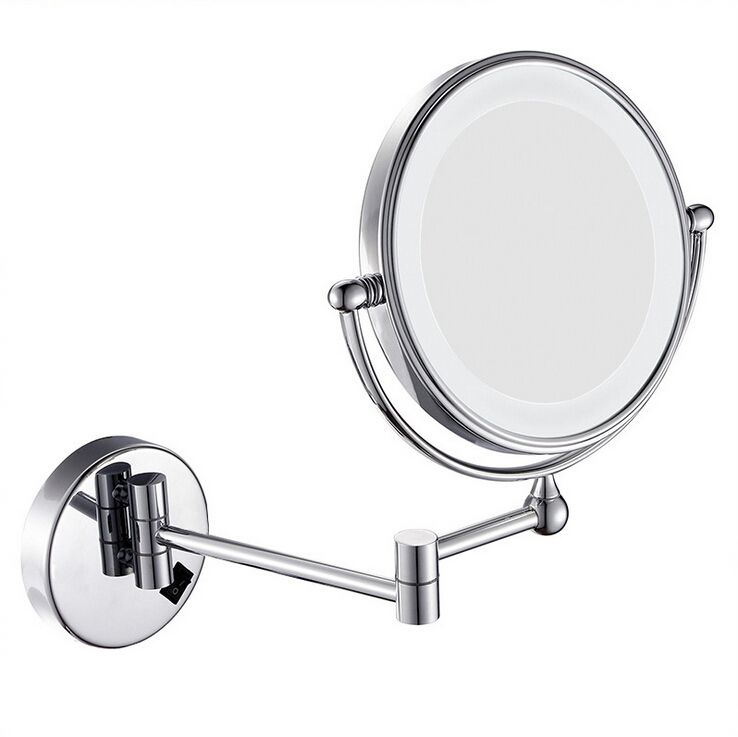 Retail 8led Light Wall Mounted Round Magnifying Mirror Led Makeup Retail 8led Light Wall Mounted Round Magnifying Mirror Led Makeup Battery Make Up Lady S Private Mirrors Compact Illuminated From