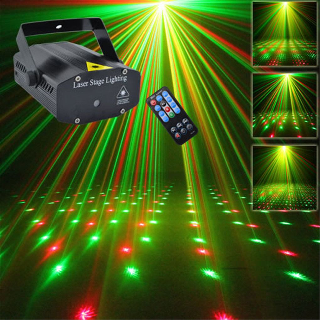 aucd portable ir remote r g meteor laser projector lights led dj ktv home xmas party dsico show stage lighting oi100b