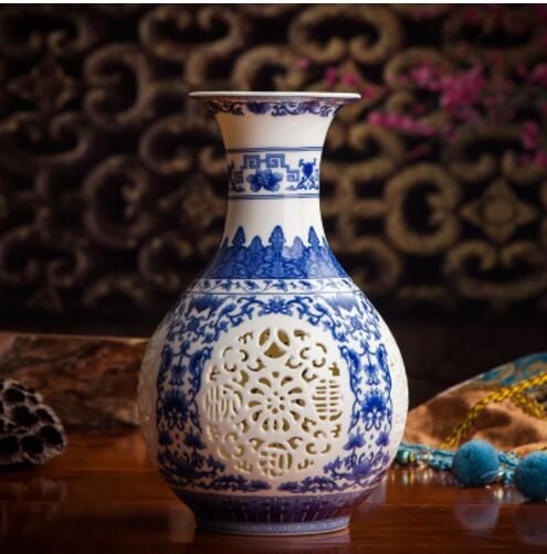 Modern Chinese Style Ceramic Vase 9 Shapes Caramic Tabletop Vase