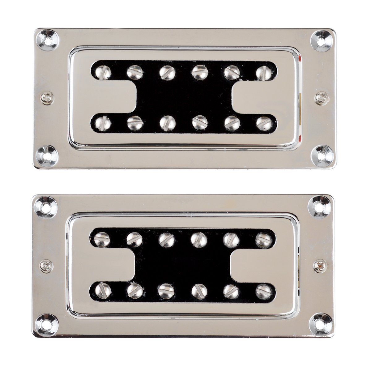 2021 Chrome Humbucker Bridge Neck Set Pickups For Rickenbacker Bass