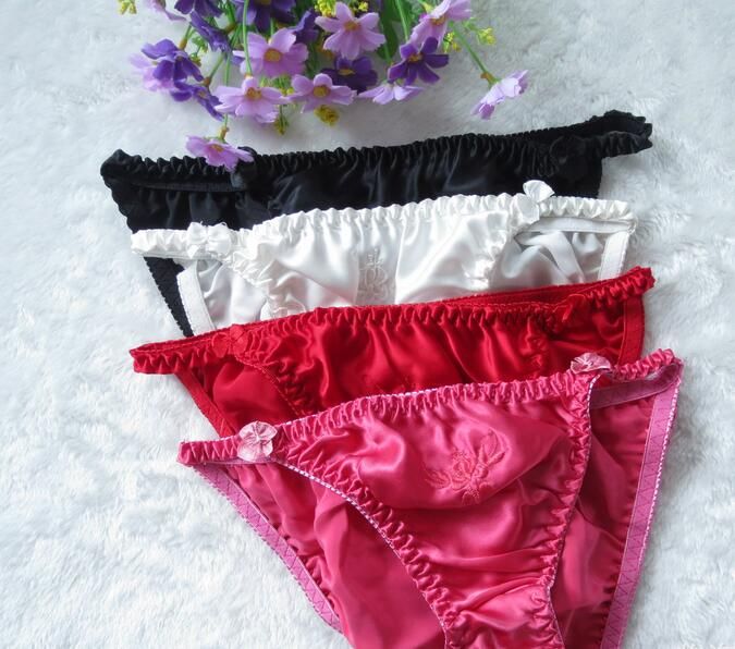 Best Custom Design Print Logo New Satin Panties Silk Panties Briefs ...