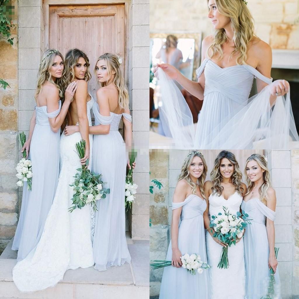 boho blue bridesmaid dresses