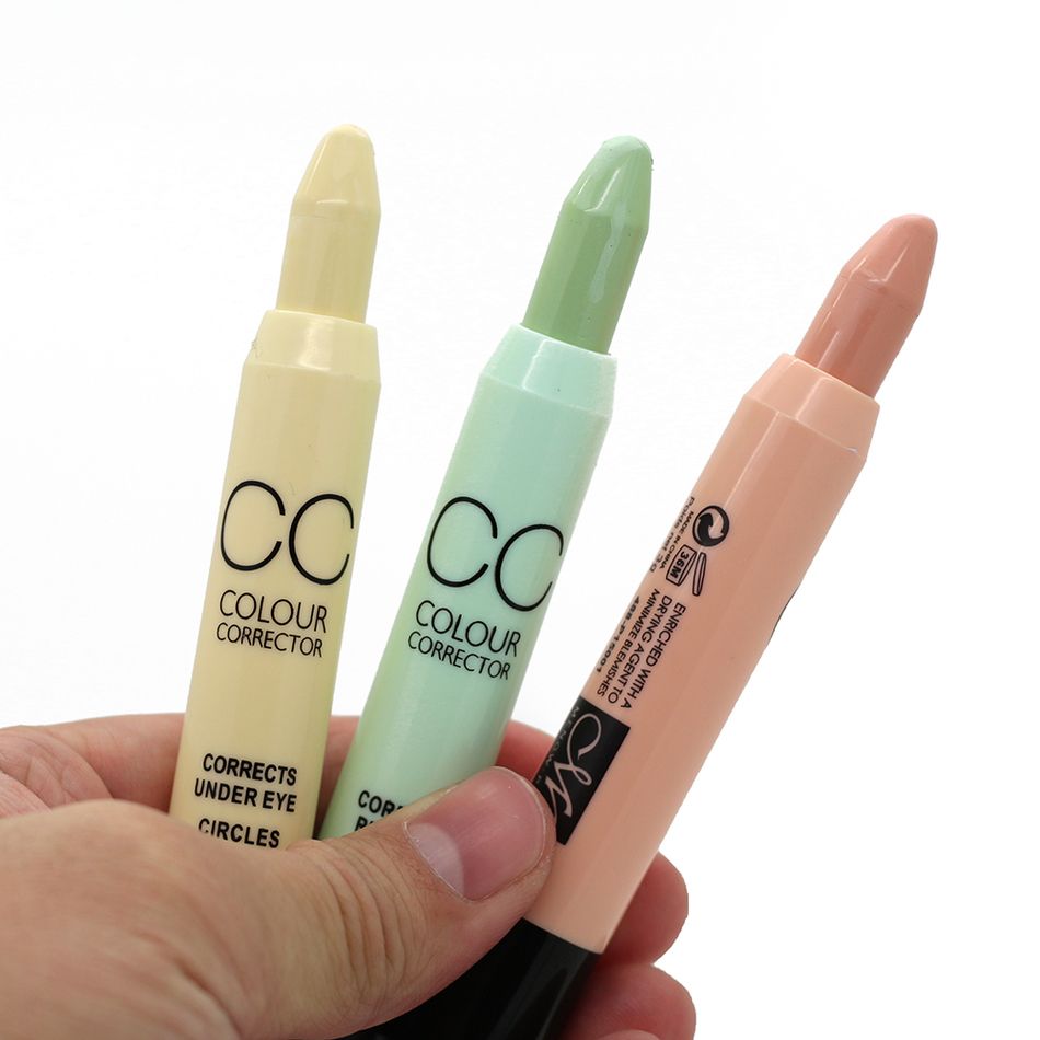 Face Makeup CC Color Corrector Blemish Concealer Cream Base Palette Pen