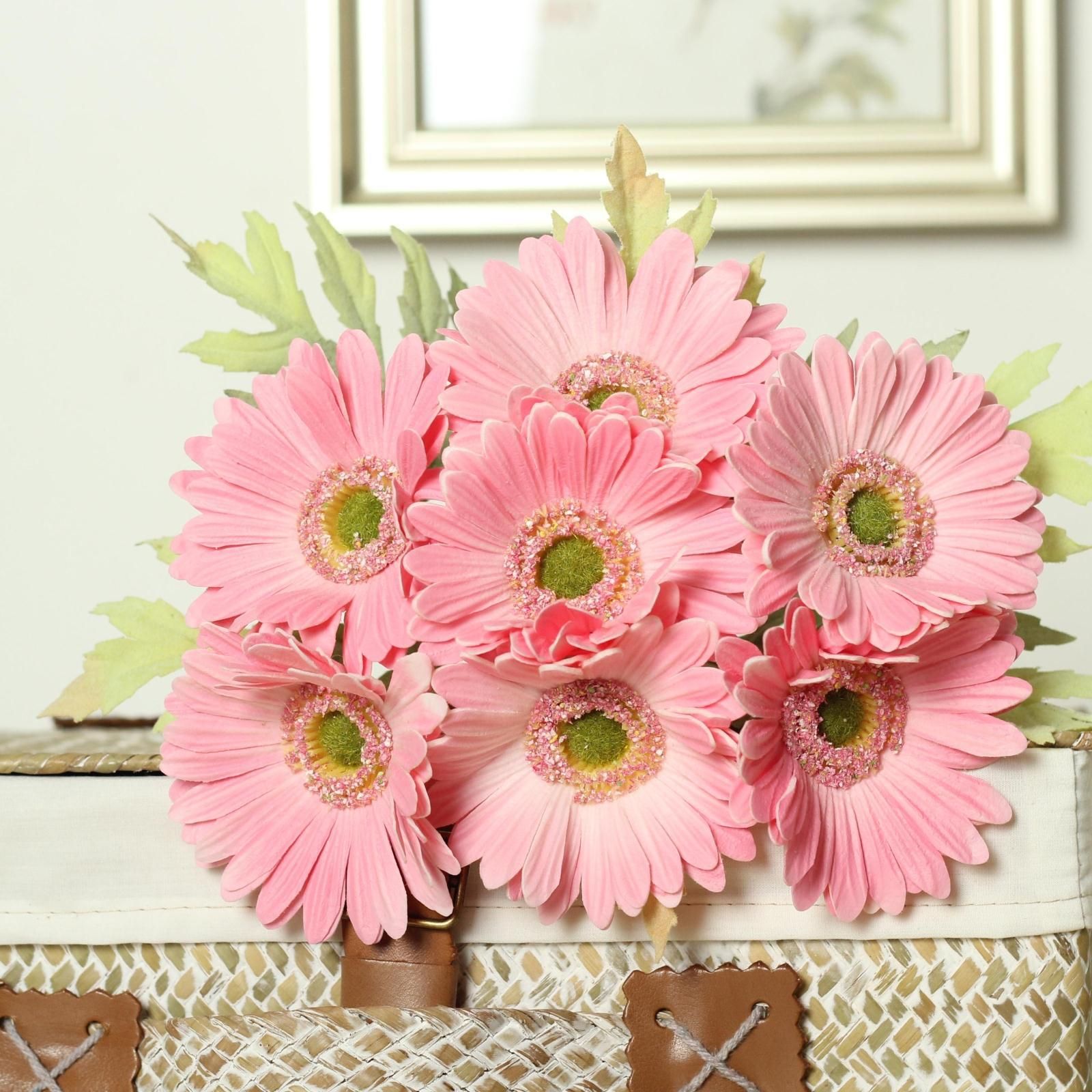 Wholesale Gerbera Flower Bouquets Daisy Artificial Sunflower For Bridal ...