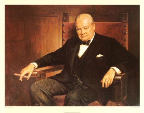 Image result for winston churchill painting