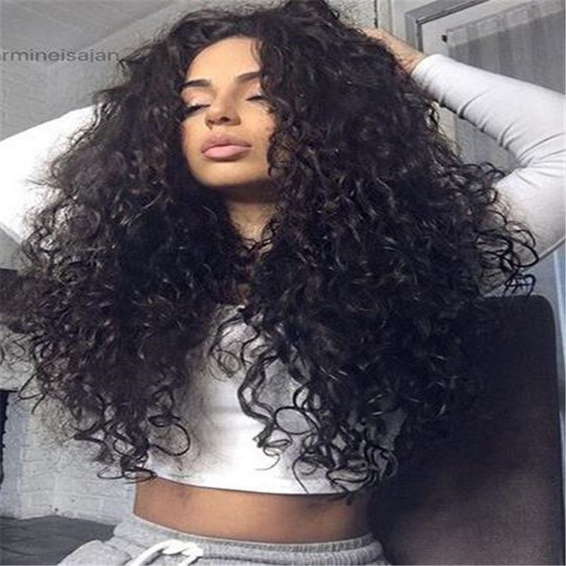 Glueless Full Lace Human Hair Wigs Water Wave Hair Lace Front Wig